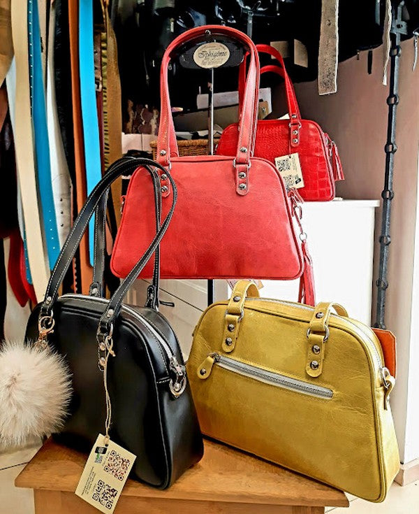 Sac élégant en cuir de vachette – Fabrication artisanale France